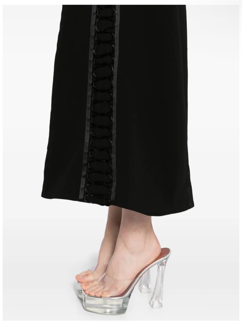 New With Tags SIMKHAI Dennison Dress Strapless Black Midi - Picture 6 of 12